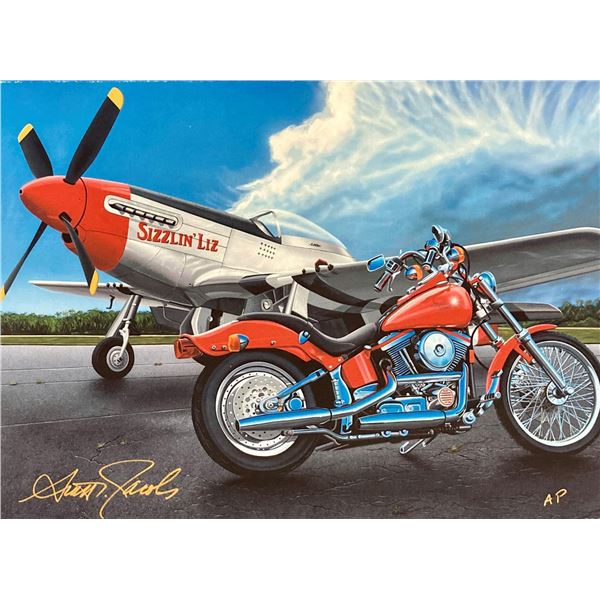 Scott Jacobs- Original Giclee on Canvas "Riders in the Storm"