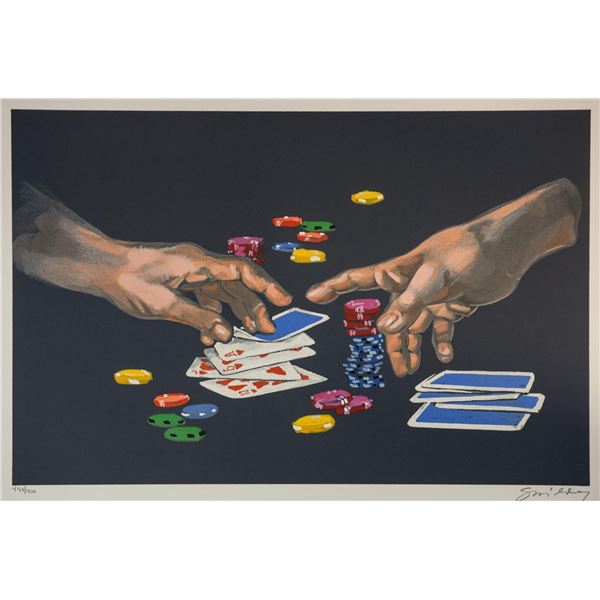 Waldemar Swierzy (1931-2013)- Hand Pulled Original Lithograph "First Gamble"