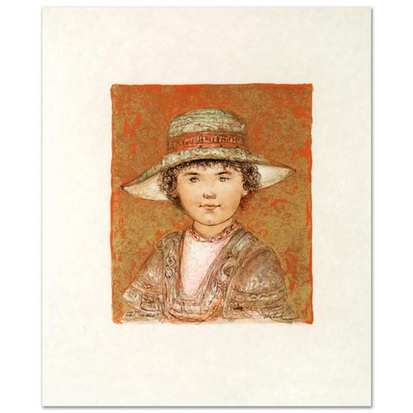  Jill Ann  Limited Edition Lithograph by Edna Hibel (1917-2014), Numbered and Hand Signed with Certi