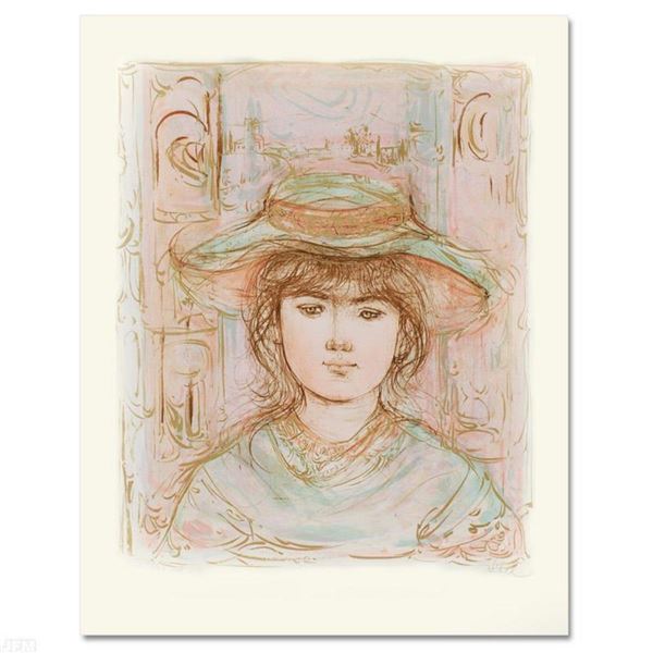  January  Limited Edition Lithograph by Edna Hibel (1917-2014), Numbered and Hand Signed with Certif