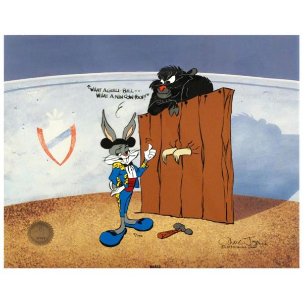  Bugs and Gulli-Bull  Limited Edition Animation Cel by Chuck Jones (1912-2002). With Hand Painted Co