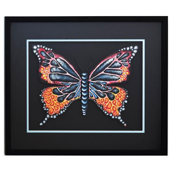 Patricia Govezensky- Original Painting on Laser Cut Steel "Butterfly CCXVI"