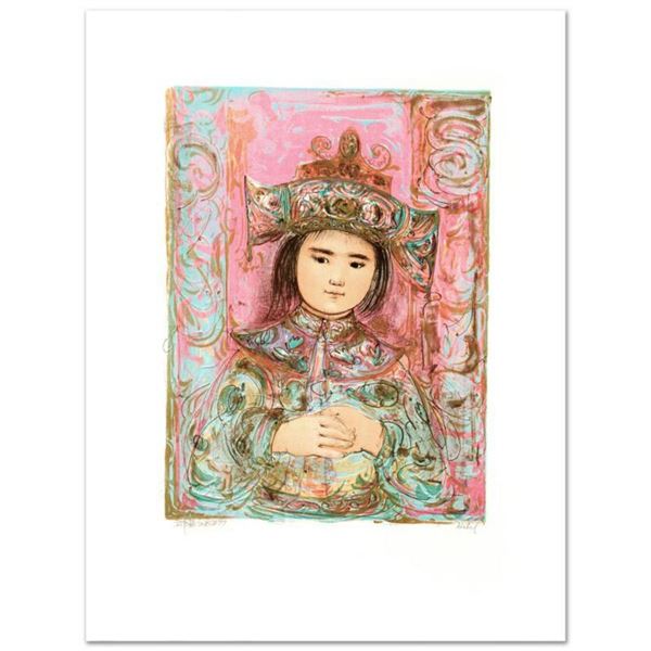  Child of the East  Limited Edition Lithograph by Edna Hibel (1917-2014), Numbered and Hand Signed w