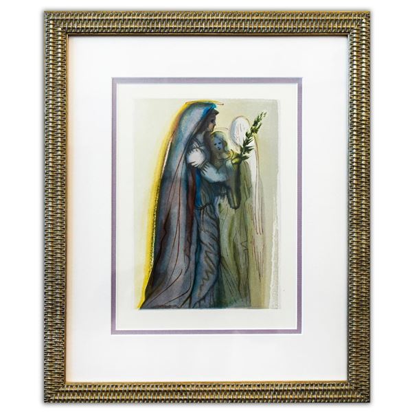 Salvador Dali- Original Color Woodcut on B.F.K. Rives Paper "Paradise 32"