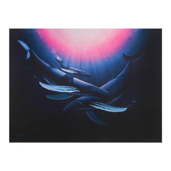 Wyland, "Ocean Realm" Hand Embellished Limited Edition Cibachrome, Numbered and Hand Signed with Let