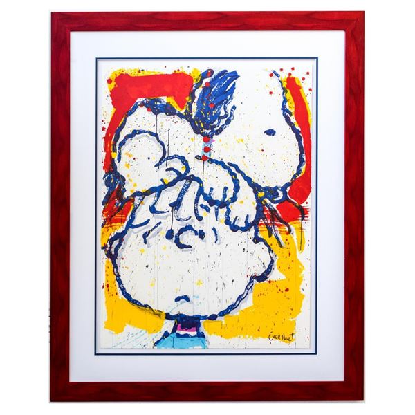 Tom Everhart- Hand Pulled Original Lithograph "Hair Club for Dogs"