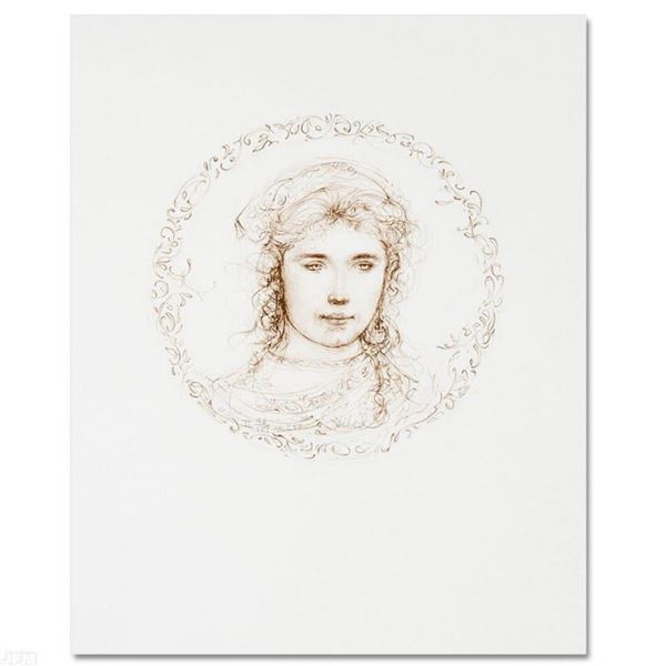 "Gloria" Limited Edition Lithograph by Edna Hibel, Numbered and Hand Signed with Certificate of Auth