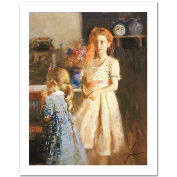 Pino (1939-2010) "Best Friends" Limited Edition Giclee. Numbered and Hand Signed; Certificate of Aut