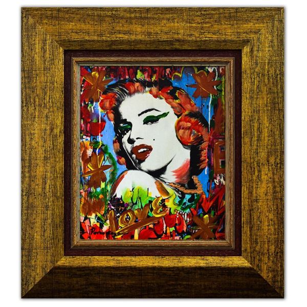 Nastya Rovenskaya- Mixed Media "Marilyn Monroe I"