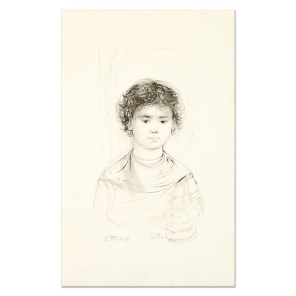 Edna Hibel (1917-2014), "Henri" Limited Edition Lithograph, Numbered and Hand Signed with Certificat