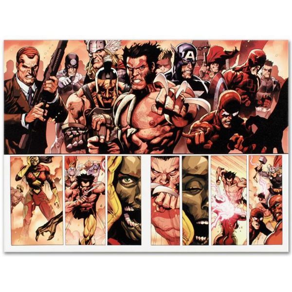 Marvel Comics  Secret Invasion #8  Numbered Limited Edition Giclee on Canvas by Leinil Francis Yu wi