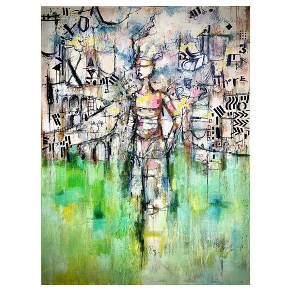 John Milan, "Untitled IV" Hand Signed Original Painting with COA.