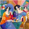 Image 2 : Isaac Maimon, "Cafe Array" Limited Edition Serigraph, Numbered and Hand Signed with Letter of Authen