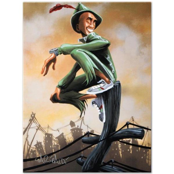 "Peter Pan" Limited Edition Giclee on Canvas (27" x 36") by David Garibaldi, AP Numbered and Signed.