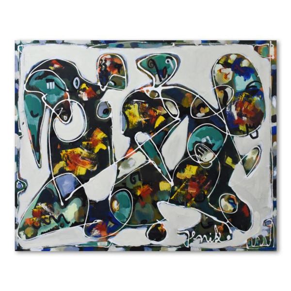Jenik Cook, Original Acrylic Painting on Gallery Wrapped Canvas (40" x 32"), Hand Singed with Letter