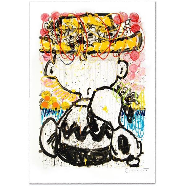 Tom Everhart- Hand Pulled Original Lithograph "Mon Ami"