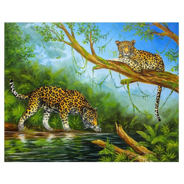 Vera V. Goncharenko- Original Oil on Canvas "Hunt"