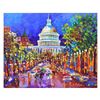 Image 1 : Yana Rafael, "Tree Lined Avenue" Hand Signed Original Painting on Canvas with COA.