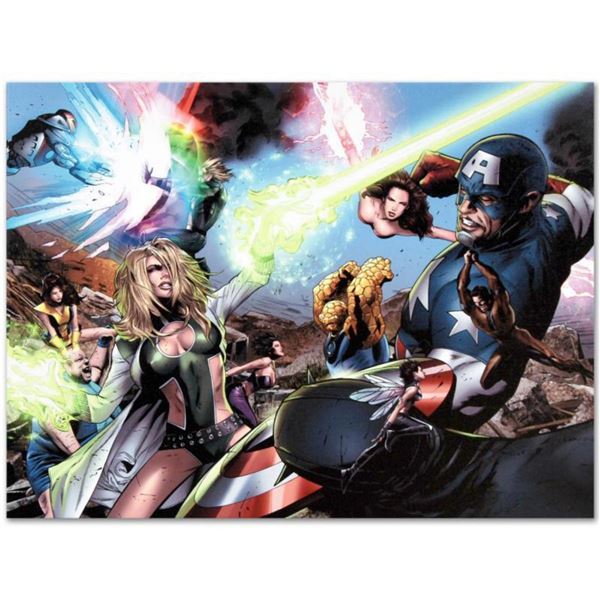 Marvel Comics  Ultimate Power #6  Numbered Limited Edition Giclee on Canvas by Greg Land with COA.