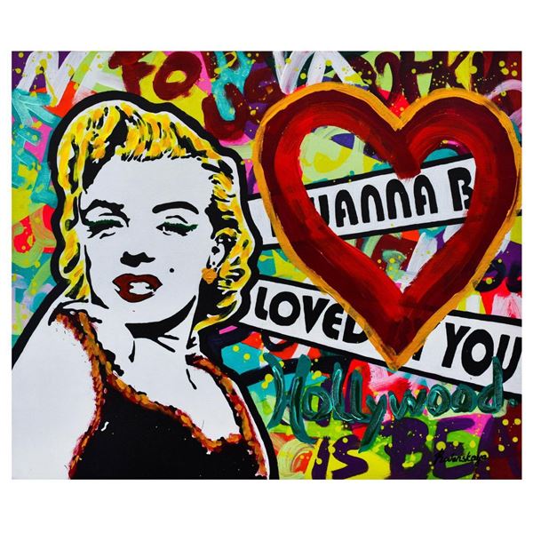 Nastya Rovenskaya- Mixed Media "I Wanna Be Loved By You"