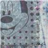 Image 2 : Gail Rodgers, "Mickey Mouse" Hand Signed Original Hand Pulled Silkscreen Mixed Media on Canvas with 