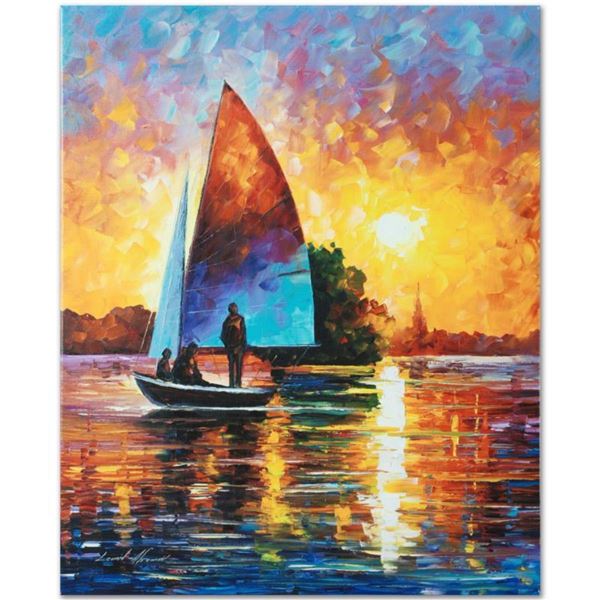 Leonid Afremov (1955-2019)  Bonding  Limited Edition Giclee on Canvas, Numbered and Signed. This pie