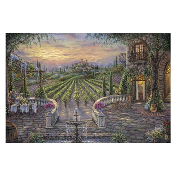 Robert Finale,  Summer In Tuscany  Hand Signed, Artist Embellished Limited Edition on Canvas with CO