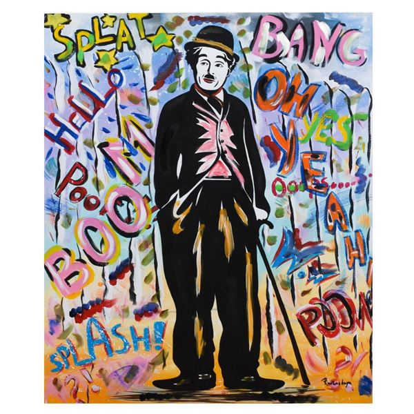 Nastya Rovenskaya- Mixed Media "Chaplin"