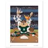 Image 1 : "At the Plate (Athletics)" Numbered Limited Edition Giclee from Warner Bros. with Certificate of Aut