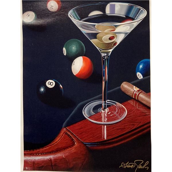 Scott Jacobs- Original Giclee on Canvas "Corner Pocket"