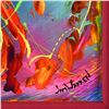 Image 2 : Jim Warren, "Love" Framed Original Painting on Canvas, Hand Signed with Letter of Authenticity.