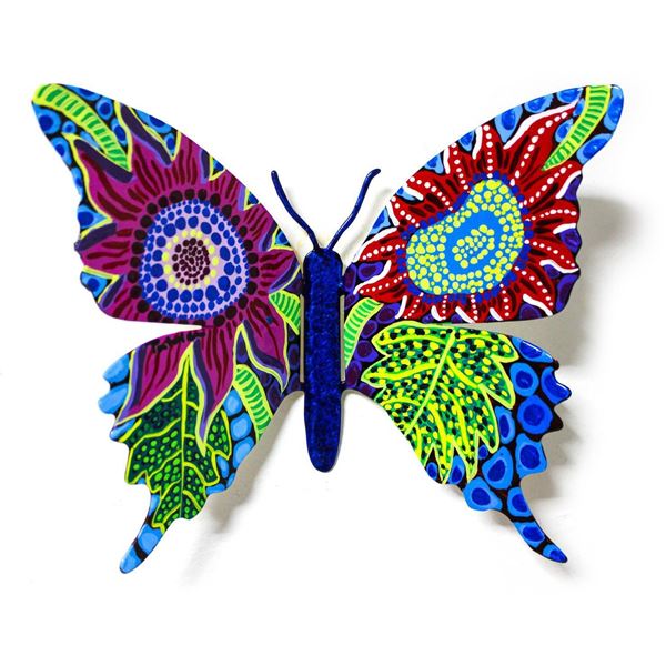 Patricia Govezensky- Original Painting on Cutout Steel "Butterfly CXI"