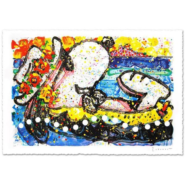 "Chillin" Limited Edition Hand Pulled Original Lithograph (38.5" x 26") by Renowned Charles Schulz P