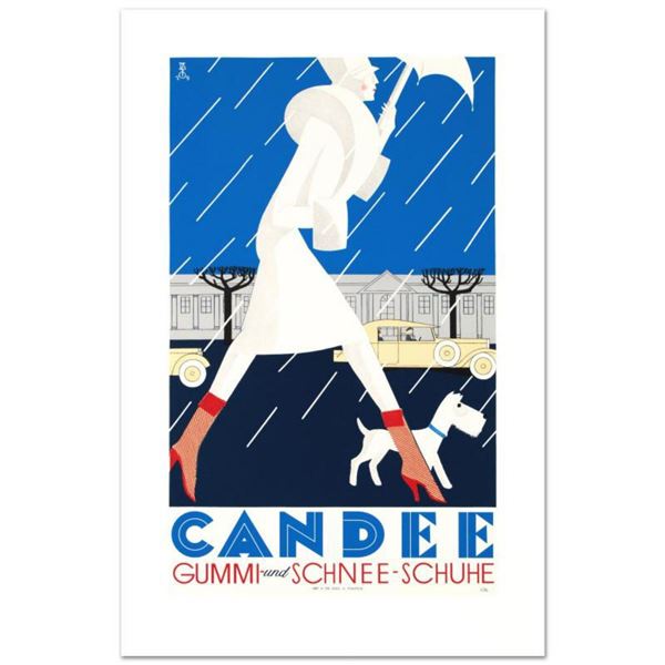 RE Society,  Candee  Hand Pulled Lithograph, Image Originally by Eduardo Garcia Benito. Includes Let