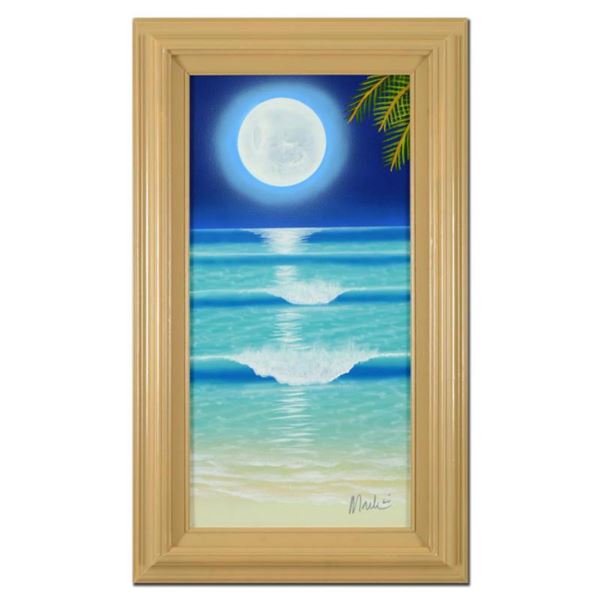 Dan Mackin, "Return to Shore" Framed Original Oil Painting on Canvas Hand Signed with Letter of Auth
