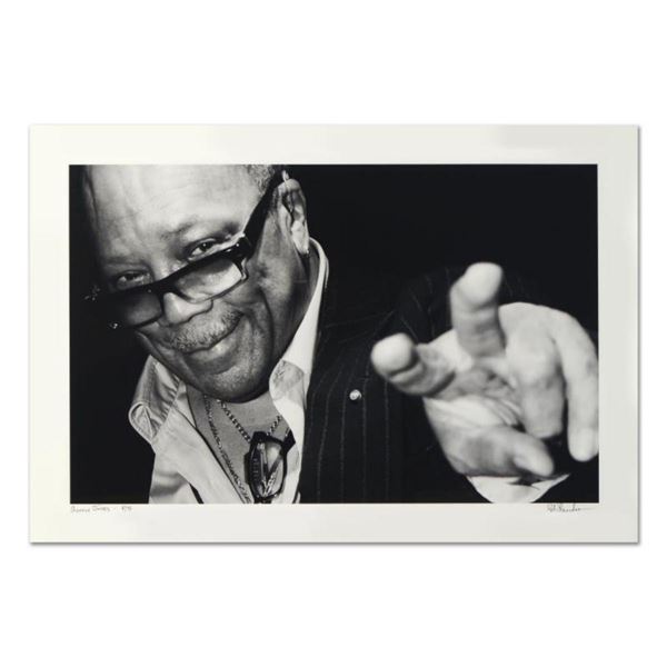 Rob Shanahan,  Quincy Jones  Hand Signed Limited Edition Giclee with Certificate of Authenticity.