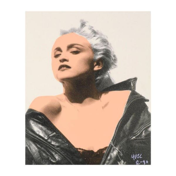 Ringo Daniel Funes, (Protege of Andy Warhol's Apprentice, Steve Kaufman), "Madonna in Leather" One-o
