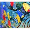 Image 3 : Vera V. Goncharenko- Original Painting on Cutout Steel and Board "Ocean Life"