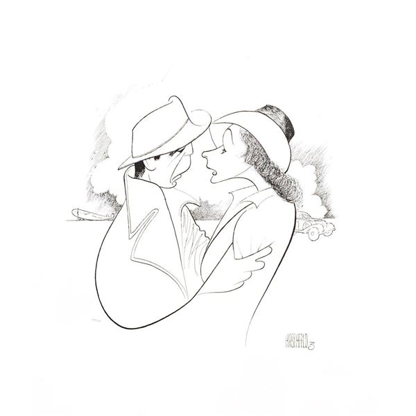 Al Hirschfeld- Original Lithograph on Paper "Casablanca"