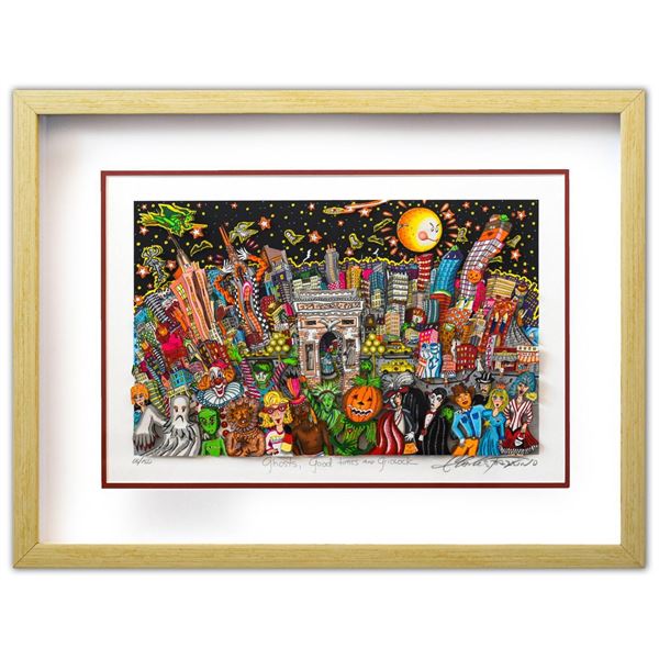 Charles Fazzino- 3D Construction Silkscreen Serigraph "Ghosts, Good Times, and Gridlock"