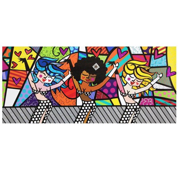 Romero Britto  Destiny  Hand Signed Limited Edition Giclee on Canvas; Authenticated