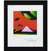 Image 2 : Peter Max- Original Lithograph "Jumper with Two Pyramids (Mini)"