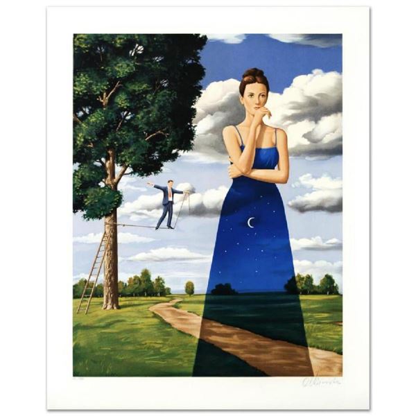 Rafal Olbinski- Hand Pulled Original Lithograph "Midsummer Marriage"