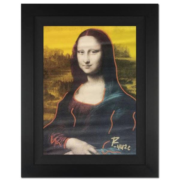 Ringo Daniel Funes - (Protege of Andy Warhol's Apprentice - Steve Kaufman) -  Mona Lisa  Framed One-