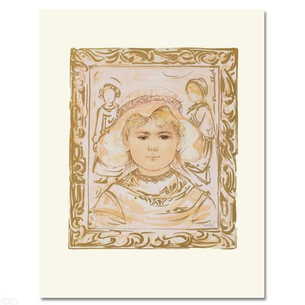  Martha  Limited Edition Lithograph by Edna Hibel (1917-2014), Numbered and Hand Signed with Certifi