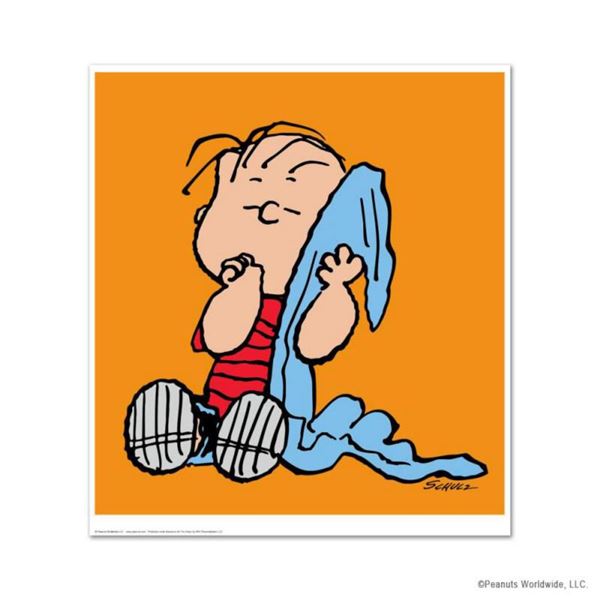 Peanuts, "Linus: Orange" Hand Numbered Limited Edition Fine Art Print with Certificate of Authentici