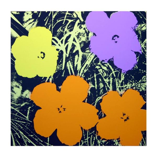 Andy Warhol "Flowers 11.67" Silk Screen Print from Sunday B Morning.