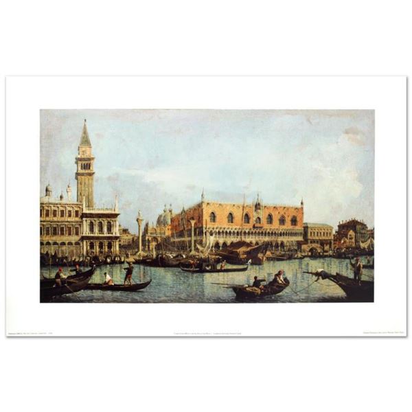  Canal of San Marco with the Piazza San Marco  Fine Art Print by Canaletto (1697-1768), Created with