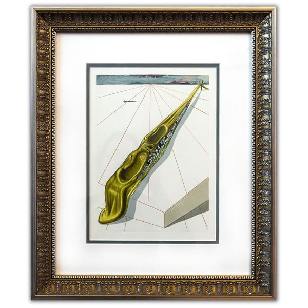 Salvador Dali- Original Color Woodcut on B.F.K. Rives Paper "Inferno 14"