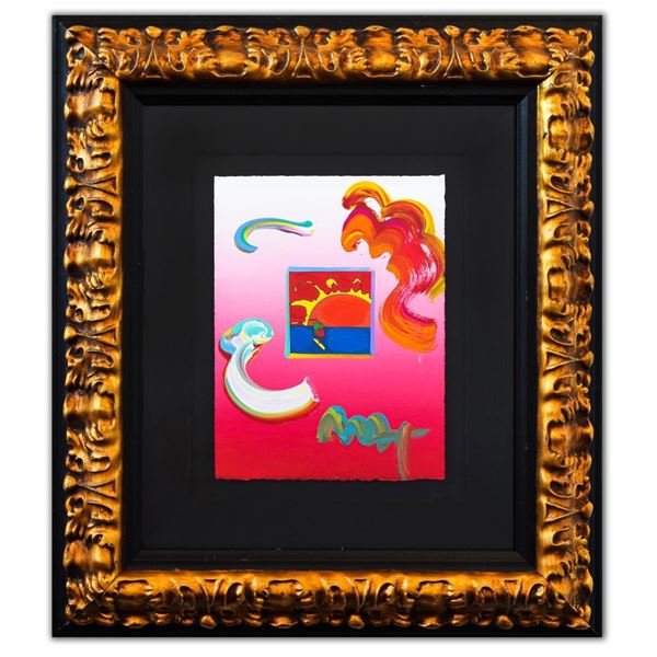 Peter Max- Original Mixed Media "Better World Ver. I #59"